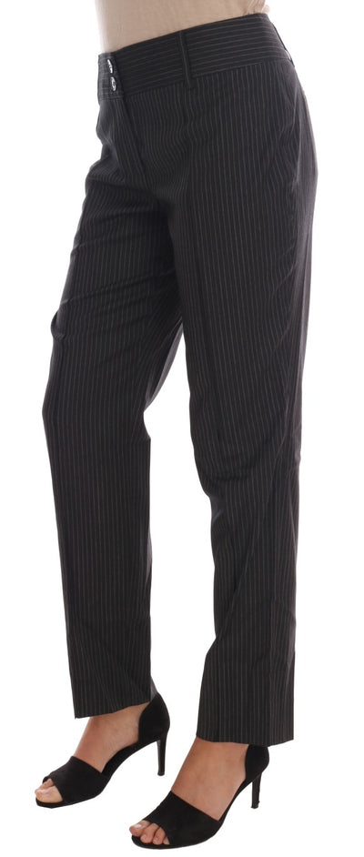 Dolce & Gabbana Gray Textile Dress Pants