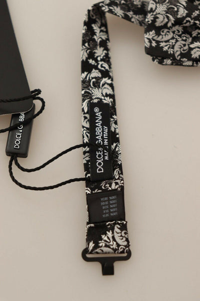 Nœud papillon en soie fleurie de luxe Dolce & Gabbana