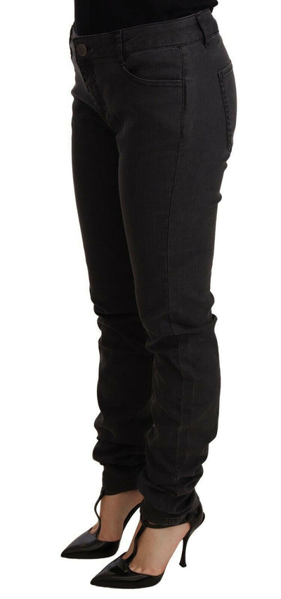 PINKO Schwarze Skinny-Jeans aus Baumwollstretch mit mittlerer Taille für Damen