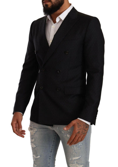 Blazer formel élégant à pois noirs Dolce & Gabbana