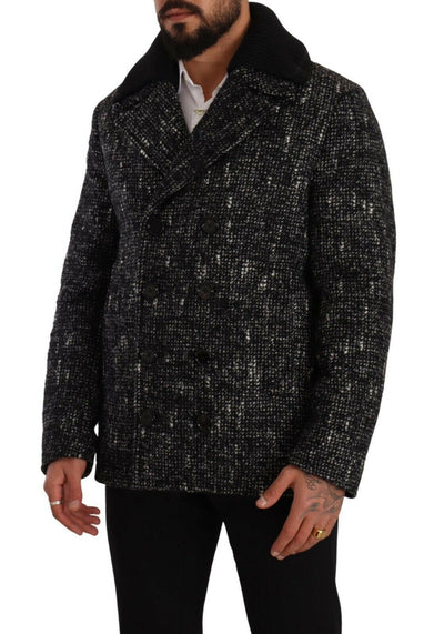Dolce & Gabbana Chic Manteau croisé en laine mélangée