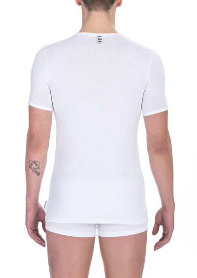 T-shirt homme en coton blanc Bikkembergs