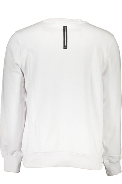 Cavalli Class Weißes Baumwoll-Sweatshirt