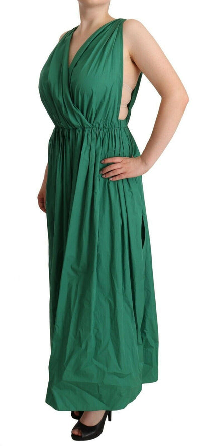 Robe trapèze sans manches vert foncé élégante de Dolce & Gabbana