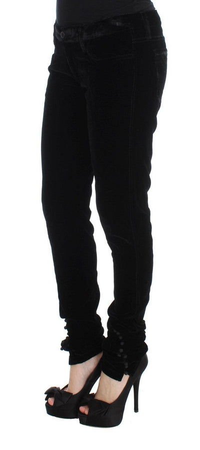 Pantalon slim noir élégant Ermanno Scervino