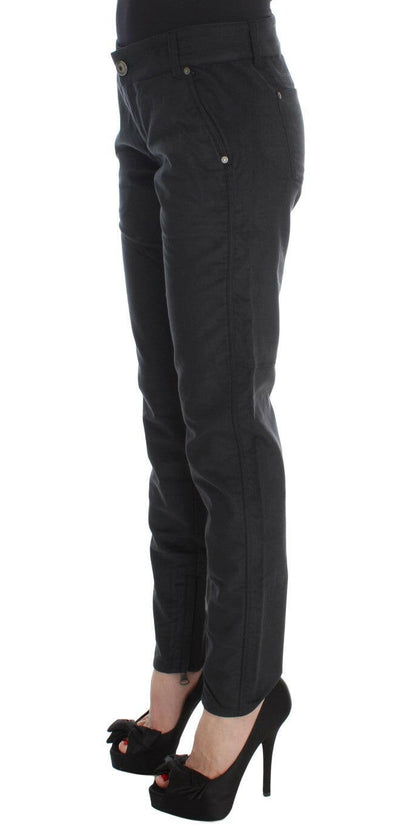Pantalon noir coupe classique chic Ermanno Scervino