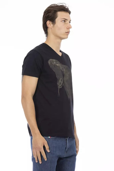 T-shirt Trussardi Action en coton noir pour homme