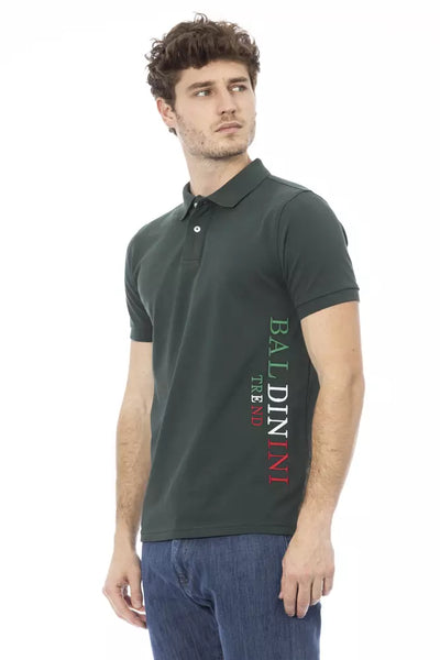 Baldinini Trend Polo Homme En Coton Vert