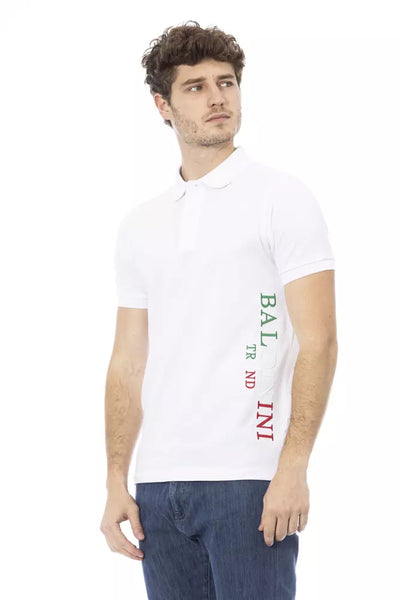 Polo homme en coton blanc tendance Baldinini