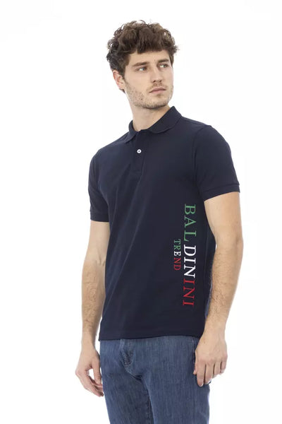 Polo homme en coton bleu tendance Baldinini