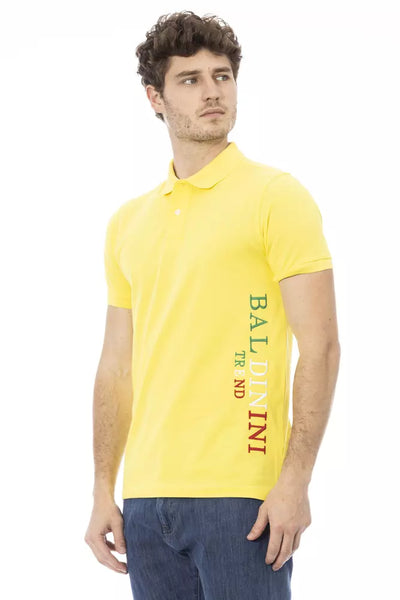 Polo homme en coton jaune tendance Baldinini
