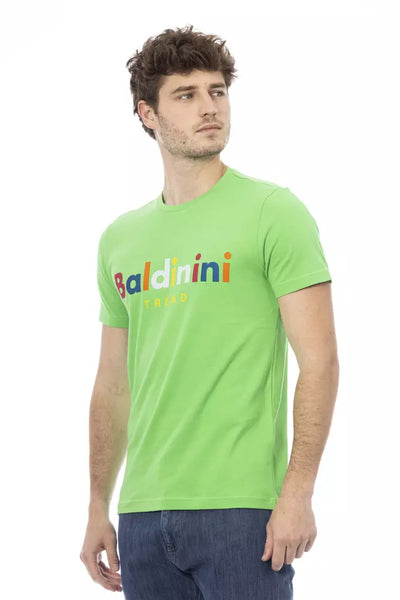 T-shirt homme en coton vert tendance Baldinini