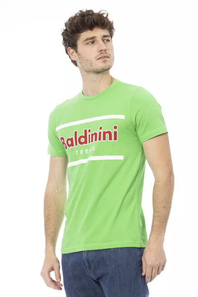 Baldinini Trend Grünes Baumwoll-T-Shirt