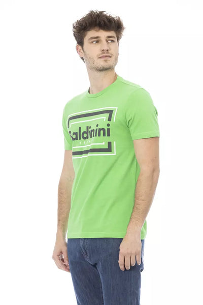 Baldinini Trend Grünes Baumwoll-T-Shirt