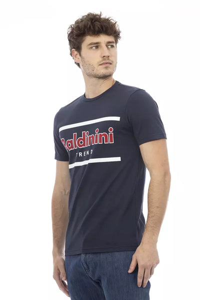Baldinini Trend Herren T-Shirt aus Baumwolle in Blau