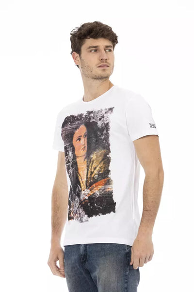Trussardi Action Weißes Baumwoll-T-Shirt