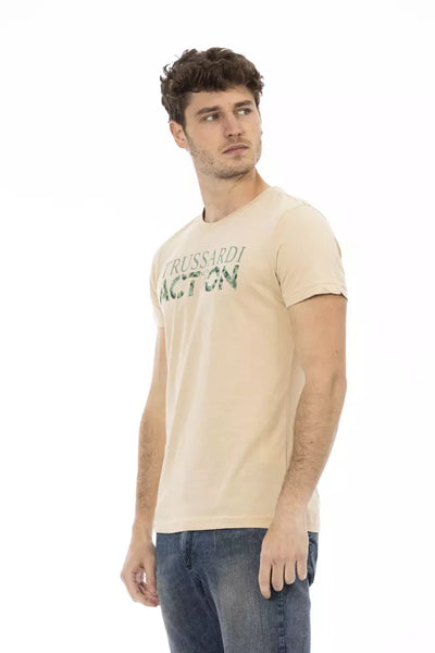 T-shirt Trussardi Action en coton beige pour homme