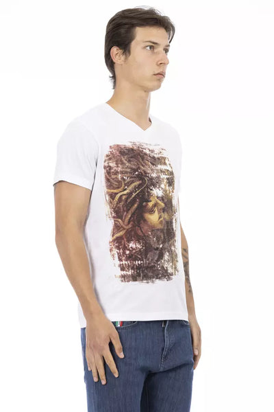 T-shirt Trussardi Action en coton blanc pour homme