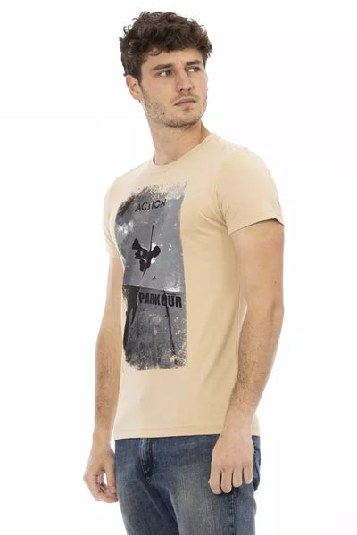 T-shirt Trussardi Action en coton beige pour homme