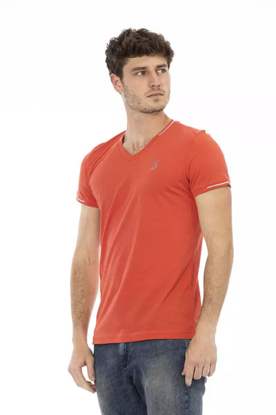 T-shirt Trussardi Action en coton orange pour homme