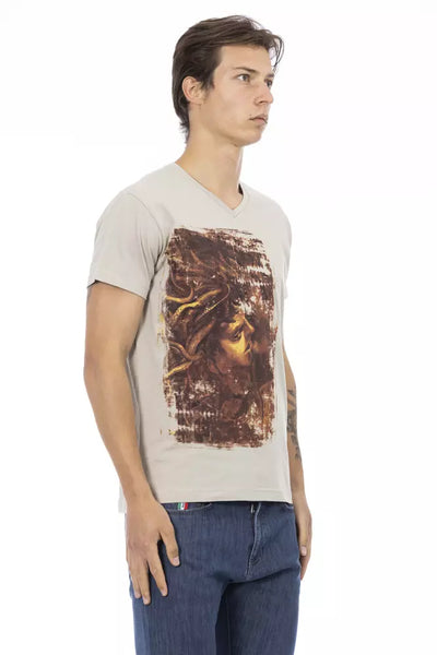 T-shirt Trussardi Action en coton beige pour homme