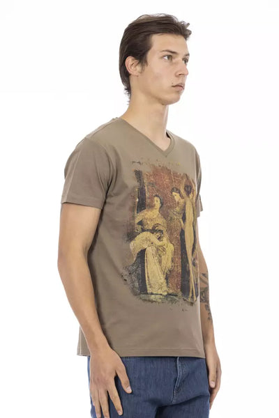 T-shirt Trussardi Action en coton marron pour homme