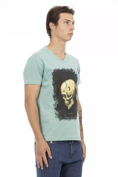 T-shirt Trussardi Action en coton vert pour homme