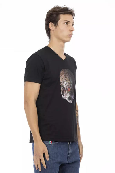 T-shirt Trussardi Action en coton noir pour homme