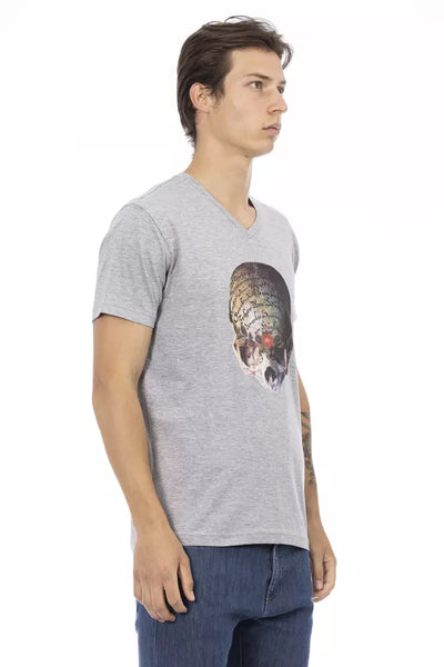 T-shirt Trussardi Action en coton gris pour homme