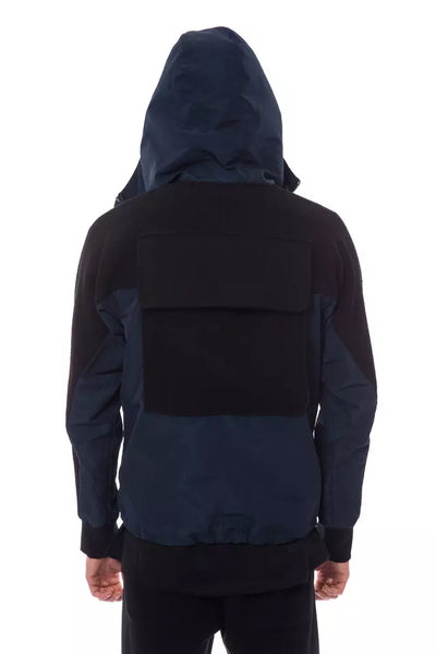 Veste à capuche en laine noire pour homme Nicolo Tonetto