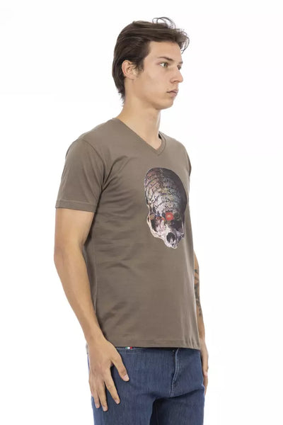 T-shirt Trussardi Action en coton marron pour homme