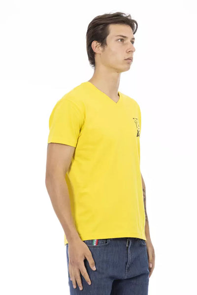 T-shirt Trussardi Action en coton jaune pour homme
