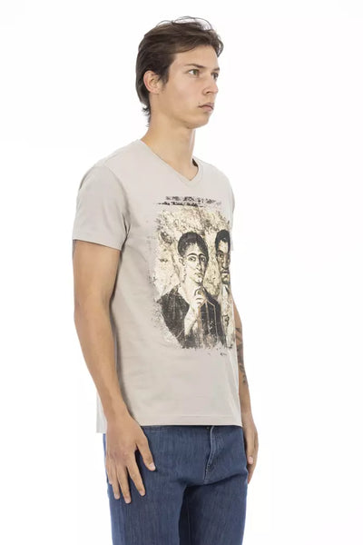 T-shirt Trussardi Action en coton beige pour homme