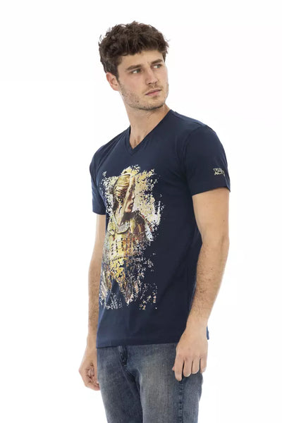 T-shirt Trussardi Action en coton bleu pour homme