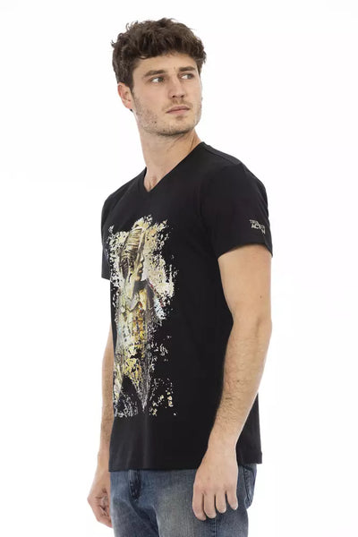 T-shirt Trussardi Action en coton noir pour homme