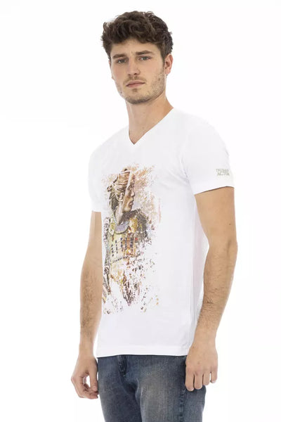 T-shirt Trussardi Action en coton blanc pour homme