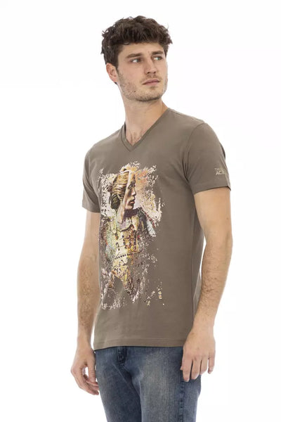 T-shirt Trussardi Action en coton marron pour homme