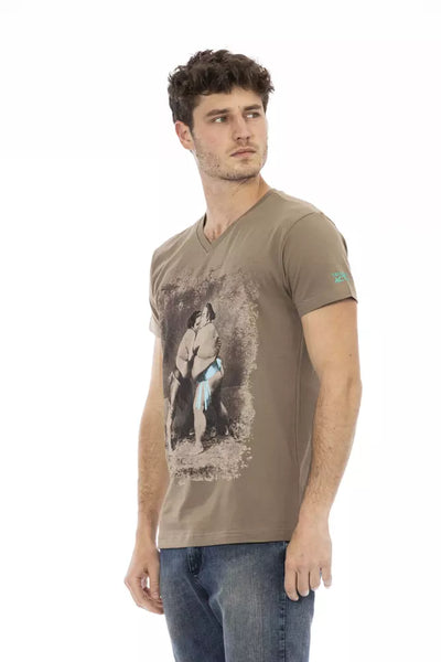 T-shirt Trussardi Action en coton marron pour homme
