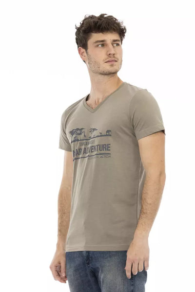Trussardi Action Braunes Baumwoll-T-Shirt