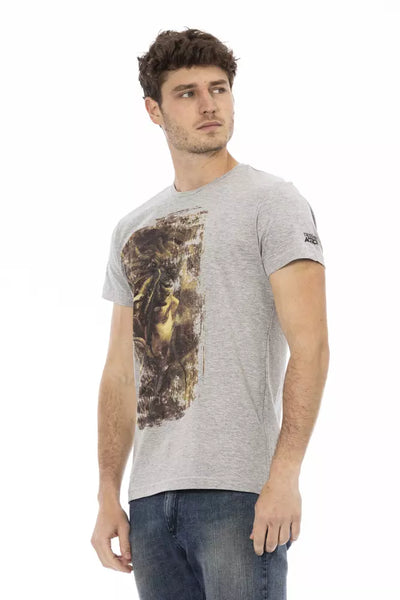 T-shirt Trussardi Action en coton gris pour homme