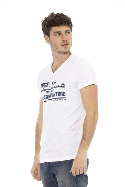 T-shirt Trussardi Action en coton blanc pour homme