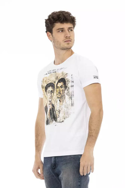 T-shirt Trussardi Action en coton blanc pour homme