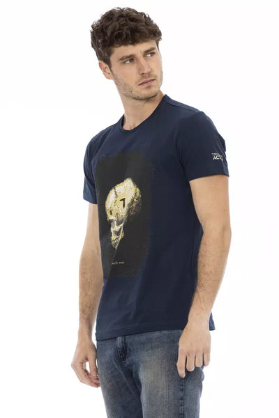 T-shirt Trussardi Action en coton bleu pour homme