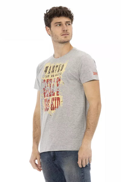T-shirt Trussardi Action en coton gris pour homme