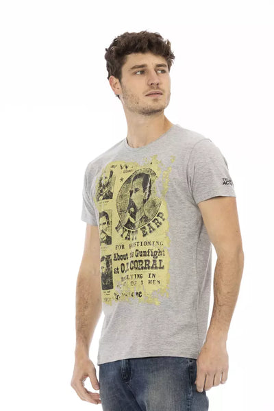T-shirt Trussardi Action en coton gris pour homme