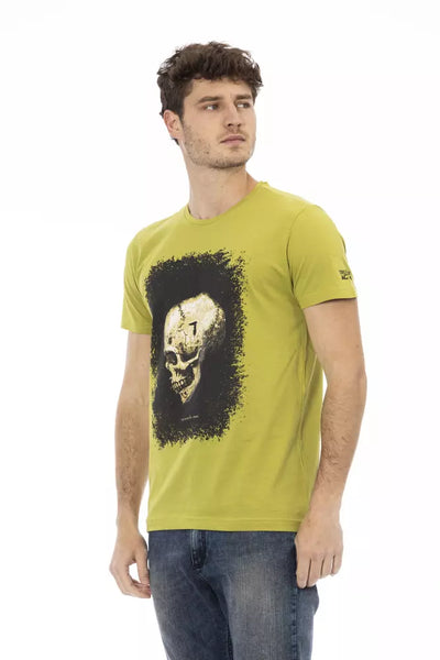 T-shirt Trussardi Action en coton vert pour homme