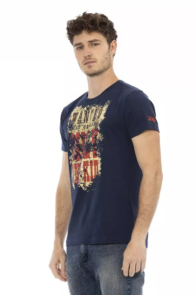 T-shirt Trussardi Action en coton bleu pour homme