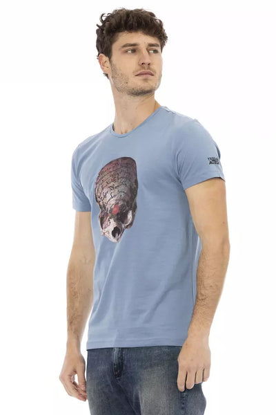 T-shirt Trussardi Action en coton bleu clair pour homme