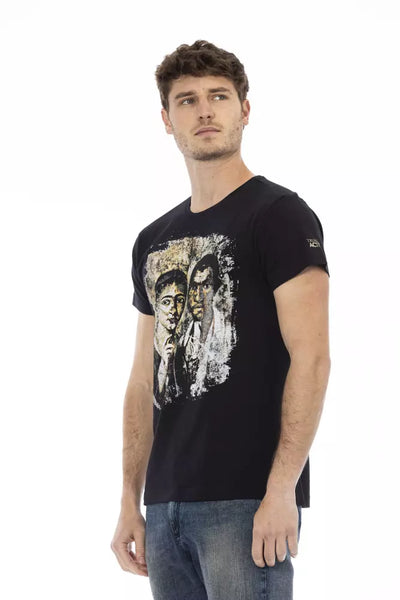 T-shirt Trussardi Action en coton noir pour homme
