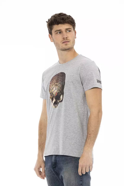 T-shirt Trussardi Action en coton gris pour homme